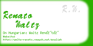 renato waltz business card